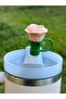 Rose Thermos Ornament/Flower Straw Stopper/Flower Straw Protector/Rose Thermos Accessory - 2