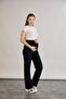 Maternity Abdominal Banded Wide Leg Sports Trousers