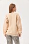 Embroidered Three-Strand Sweatshirt Beige - 3