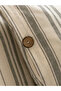 Gray Striped Double Duvet Cover Set - 4
