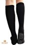 Original Unisex 2 Pairs Non-Slip Knee-Length Model Non-Slip Sole Black Socks for Hajj Umrah Tawaf - 4