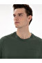 Dark Green Comfort Fit 100% Cotton Crew Neck Basic T-Shirt 50306991-Vr079 - 2