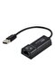 black USB2.0 To RJ45 Network Cable Adapter 100Mbps Wired Network Card External Drive Free Network Ca - 6