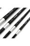 4pcs bursh set Professional 4Pcs Black Handle Round Brushes set Squirrel Hair Art Painting Brushes f - 3