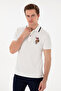 Men's Slim Fit Polo Neck White Basic T-Shirt 50298073-Vr013 - 3