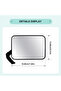 1pc SEAMETAL Car Rear Seat Baby Mirror Adjustable Wide Angle Seat Safety Rearview Observation Mirror - 2