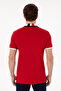 Men's Slim Fit Polo Neck Red Basic T-Shirt 50298073-Vr030 - 5