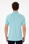 Men's Slim Fit Polo Neck Aqua Basic T-Shirt 50298011-Vr007 - 5