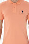 Men's Slim Fit Polo Neck Salmon Basic T-Shirt 50298041-Vr047 - 6