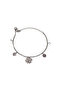Model Steel Women's Bracelet with Three Clover and Zircon Stone - Lucky Bracelet - 3