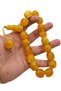 Large Size Special Model Yellow Color Efe Mascot Powder Amber Prayer Beads