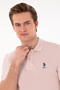 Men's Slim Fit Polo Neck Powder Basic T-Shirt 50298041-Vr042 - 2