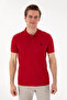 Men's Slim Fit Polo Neck Red Basic T-Shirt 50298041-Vr171 - 3