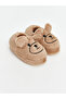 Rmz Gi̇yi̇m Farkiyla Plush Baby Boy Slippers with Teddy Bear Figure