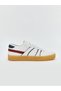 White Lace-Up Men's Sports Shoes - 2