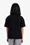 Relax Fit Crew Neck Black Girl's T-Shirt D9099A8/Bk81 - 3