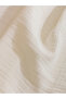 Ecru Tasseled Baby Girl Muslin Blanket 100X100 cm - 3