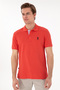 Men's Regular Fit Polo Neck Red Basic T-Shirt 50298031-Vr213 - 3