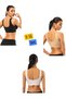Women's Gathering and Anti-Sagging Bra Set, 3-Piece, Black, White, Nude Color - 2