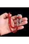 Zircon Stone Silver Tassel Crystal Cut Agate Stone Rosary