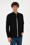 Men's Black Long Sleeve Basic Shirt 50296777-VR046