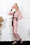 3-Piece Salmon Women's Pajamas and Dressing Gown Set - 16103 - 3
