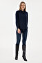 Women's Navy Blue Long Sleeve Basic Shirt 50297002 -Vr033 - 4