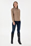 Women's Camel Long Sleeve Basic Shirt 50297002 -Vr015 - 4