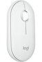 ماوس Pebble Mouse 2 M350s Slim Wireless Bluetooth Mouse، محمول، زر قابل للتخصيص، صوت هادئ