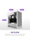 H5 Flow 2024 - هيكل ألعاب كمبيوتر مدمج ATX متوسط الحجم - تدفق هواء عالي - مروحتان مقاس 120 مم متضمنتان - - 2