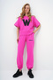 Women's Fuchsia W Printed Tracksuit Set ALC-X5889