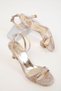 Gold Glitter Women's Classic Heeled Shoes 20335 - 4
