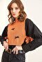 Women's Onion Shell Bow Detailed Side Tie Knitwear Sweater Svt- 00000046 - 3