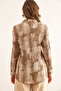 Women's Brown Textured Color-Gradient Regular Fit Shirt GML-19001297 - 2