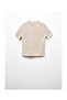 Openwork Short-Sleeved Sweater