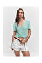 Textured Blouse with Knot Detail - 7