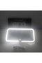 1 set SEAMETAL Car LED Makeup Mirror 3-Color Brightness Dimmable HD Sun Visor Plate Vanity Mirror To - 4