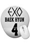 لوحة ماوس بيضاوية من Exo Baekhyun مع دعم للمعصم
