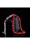 Zircon Stone Silver Tassel Crystal Cut Agate Stone Rosary - 2