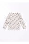Lcw Kids Beige Crew Neck Floral Girls' Blouse and Leggings Pants 2-Piece Set - 5