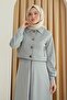 Mint Green Suit with Zipper Pocket Bolero Skirt - 2