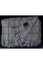 Cotton Pique Blanket - Lint-Free TV Blanket- Room Blanket - Labyrinth Pattern Navy Blue- Soft Texture
