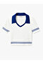 Short Sleeve Polo Neck Ribbed Crop T-Shirt - 3