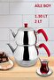 Kapris Küre Stainless Steel Self-Draining Family Size Teapot