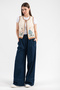 Hatunatila Patterned Süzine Knitted Knitwear Vest Beige - 4