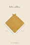 Tiny Bear Organic Cotton Baby Swaddle Mustard 75X75 cm - 5