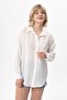 Women's Single Pocket Detailed Oversize Shirt 260192 - 265098 - 3
