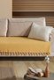 115X200 Seat Cover Covering the Sitting Area |   Non-Slip, Stylish and Washable Design Mustard - 3