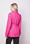 Women's Double Breasted Wrap Belted Lightweight Lycra Fabric Trench Coat Jacket-Fujya - 7