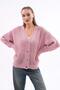 Women's Button-Closed Knitwear Long Cardigan 260334 - 265214 - 4